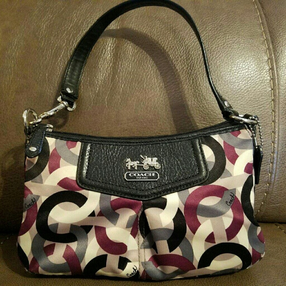 Coach satin purse
